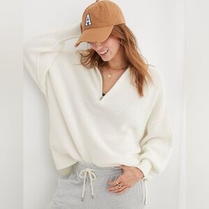 Aerie Beyond Quarter Zip Sweater